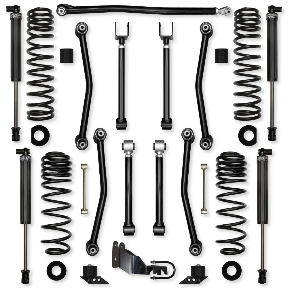 3.5 Inch Ultimate Adventure Mid-Arm Suspension System for Jeep Wrangler JLU Diesel Models Rock Krawler