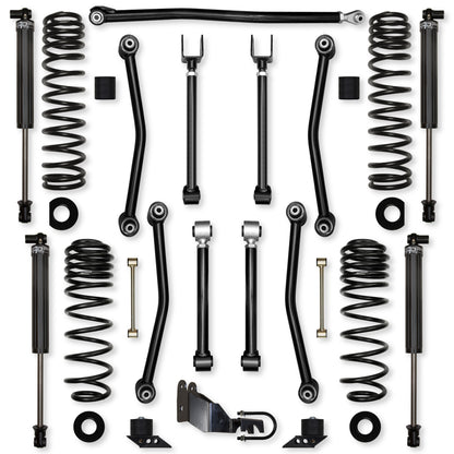 3.5 Inch Ultimate Adventure Mid-Arm Suspension System for Jeep Wrangler JLU Diesel Models Rock Krawler