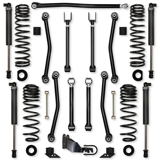 3.5 Inch Ultimate Adventure Mid-Arm Suspension System for Jeep Wrangler JLU Gas Models Rock Krawler