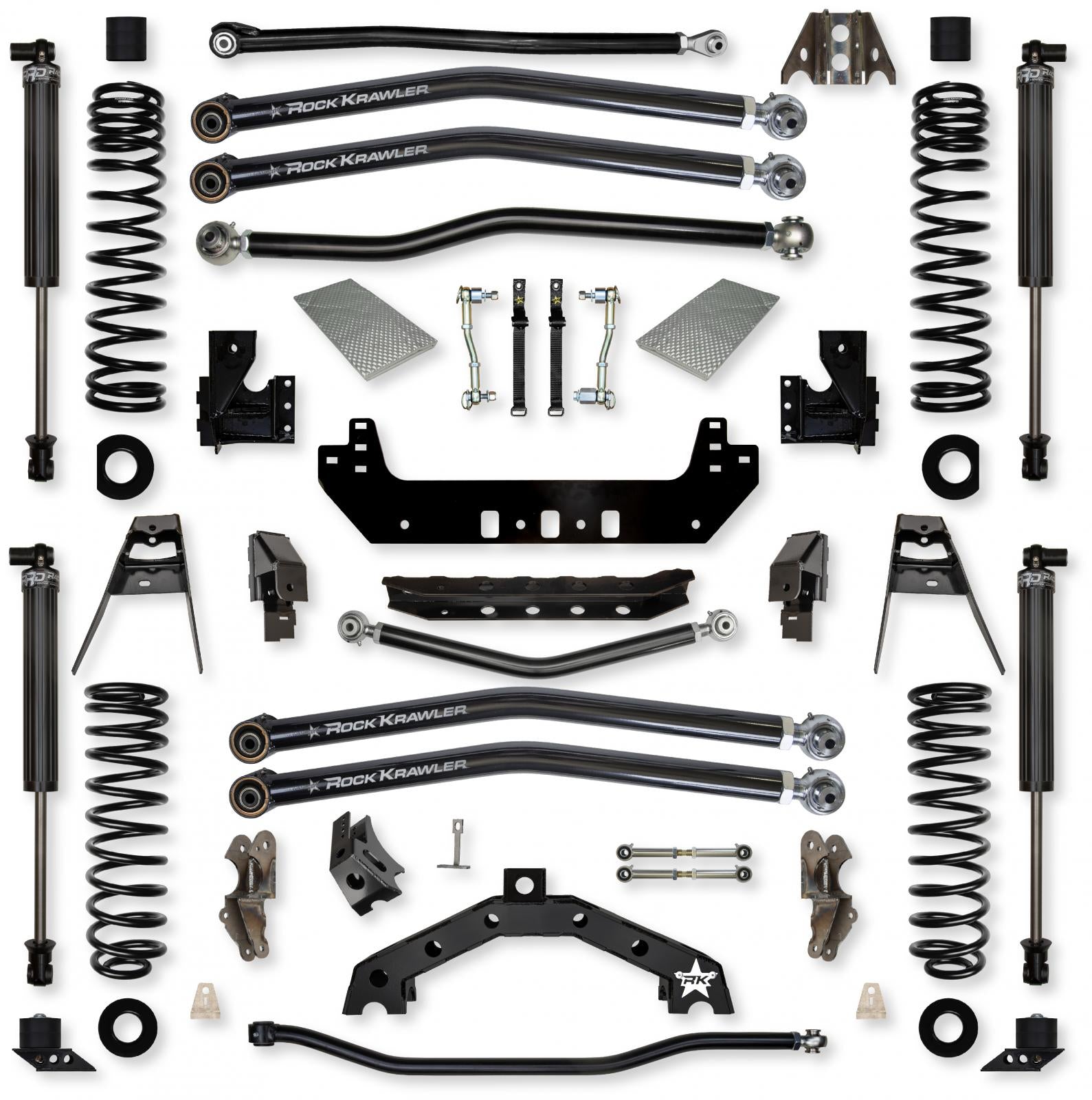 3.5 Inch X-Factor X2 Long-Arm Suspension System for Jeep Wrangler JL Gas Models Rock Krawler