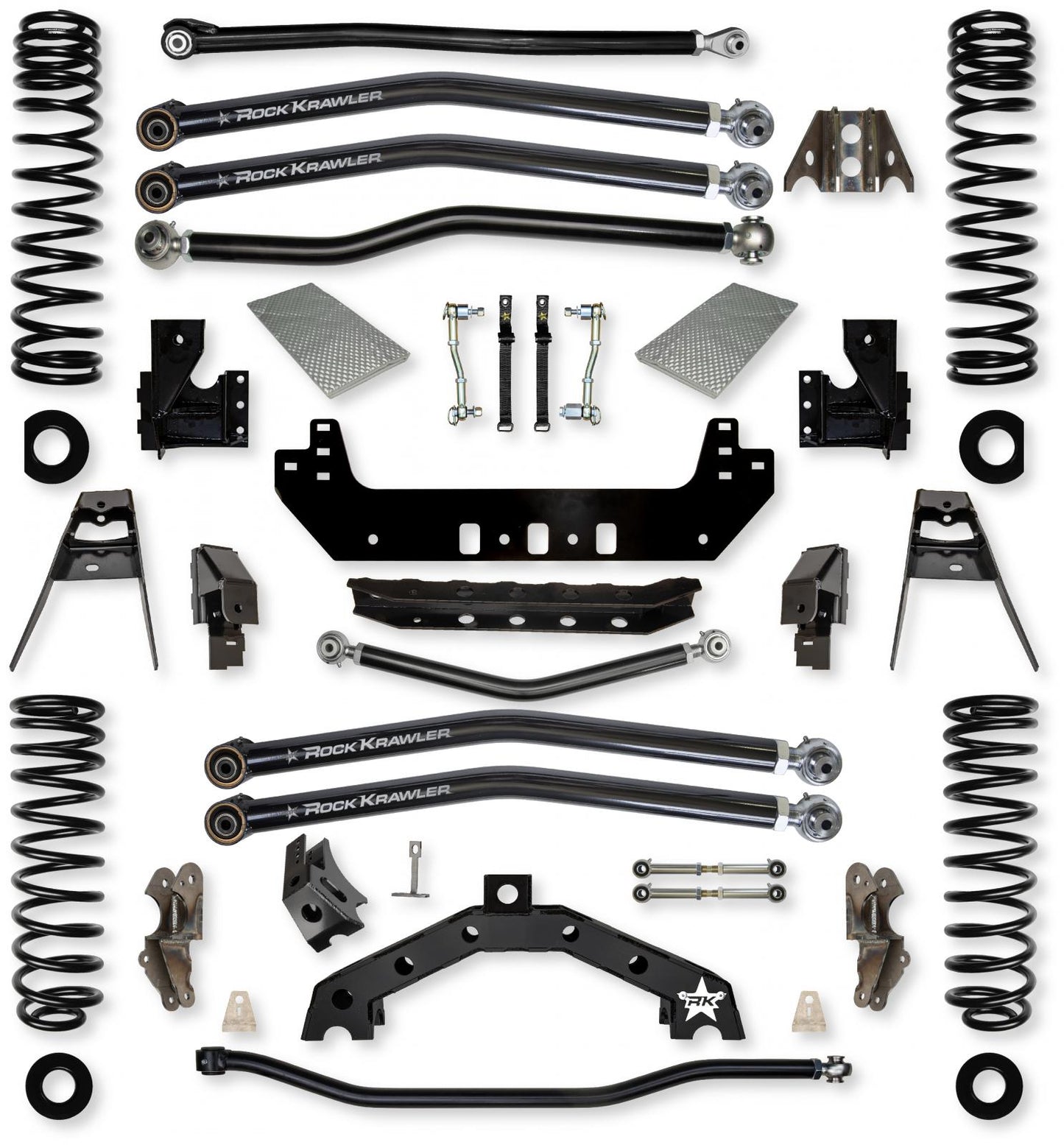 3.5 Inch X-Factor X2 Long-Arm Suspension System for Jeep Wrangler JLU Diesel Models Rock Krawler-2