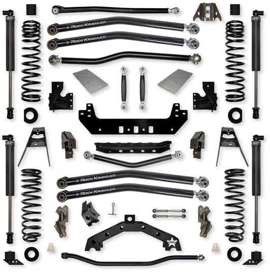 3.5 Inch X-Factor X2 No Limits Long-Arm Suspension System for Jeep Wrangler JLU Diesel Models Rock Krawler