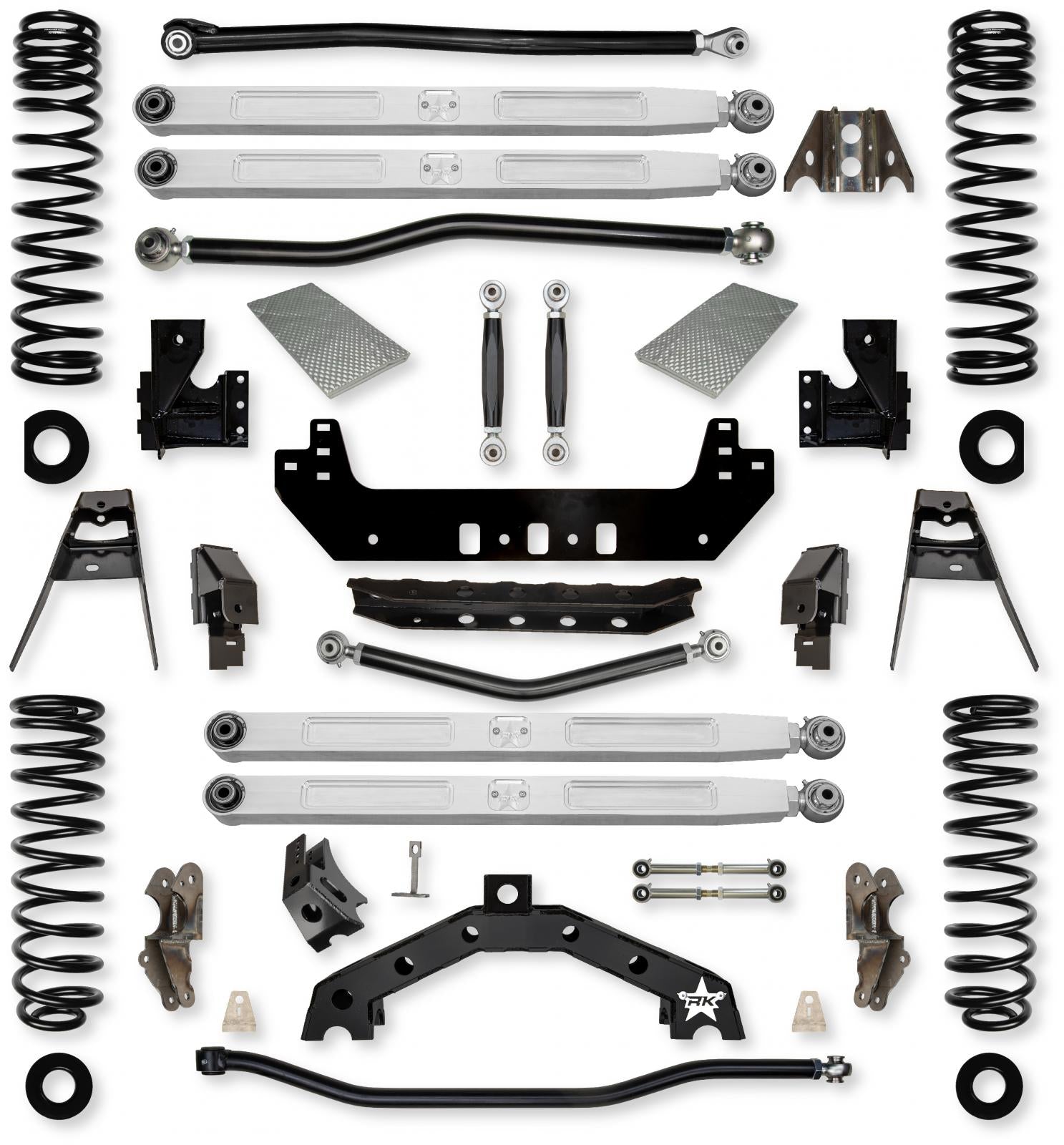 3.5 Inch X-Factor X2 Pro Elite No Limits Long-Arm Suspension System for Jeep Wrangler JLU 392 Models Rock Krawler-2