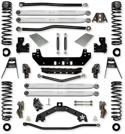 3.5 Inch X-Factor X2 Pro Elite No Limits Long-Arm Suspension System for Jeep Wrangler JLU 392 Models Rock Krawler-2