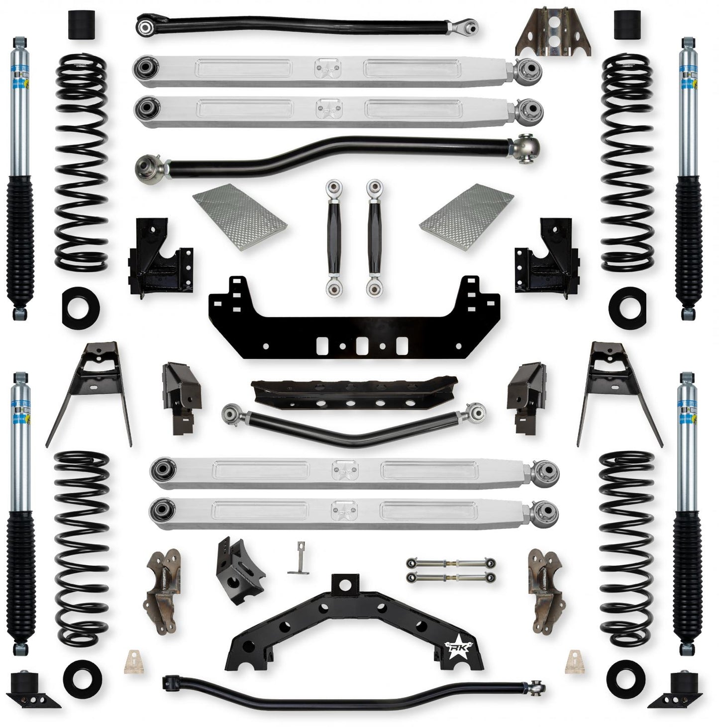 3.5 Inch X-Factor X2 Pro Elite No Limits Long-Arm Suspension System for Jeep Wrangler JLU 392 Models Rock Krawler-1
