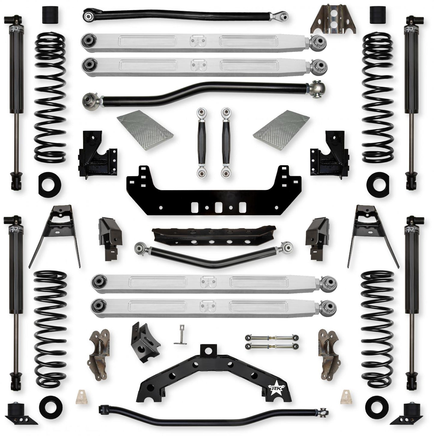 3.5 Inch X-Factor X2 Pro Elite No Limits Long-Arm Suspension System for Jeep Wrangler JLU 392 Models Rock Krawler