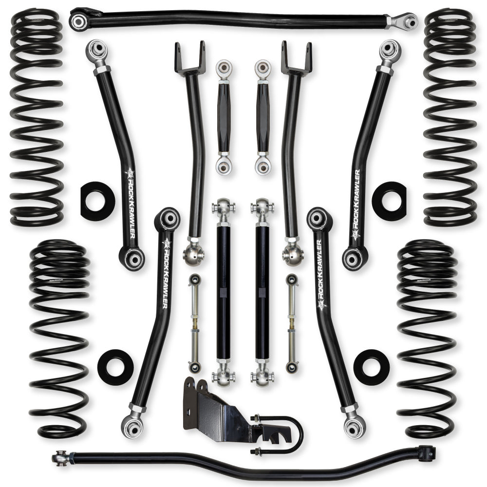 3.5 Inch X-Factor Mid-Arm Suspension System for Jeep Wrangler JL Gas Models Rock Krawler-2