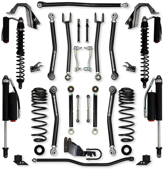 3.5 Inch X-Factor Mid-Arm Suspension System for Jeep Wrangler JL Gas Models Comp System Stage 2 Rock Krawler