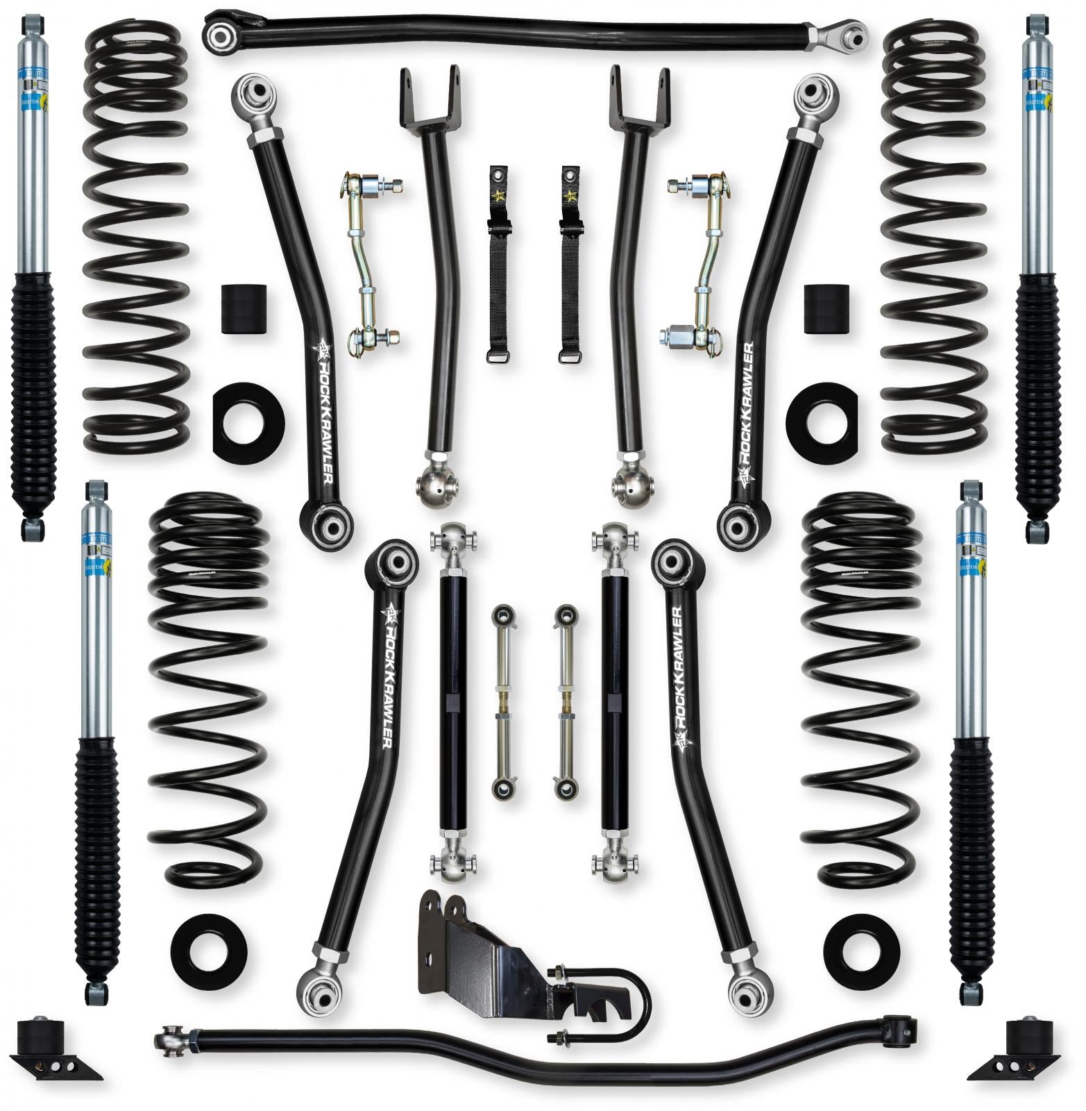 3.5 Inch X-Factor Mid-Arm Suspension System for Jeep Wrangler JLU 4XE Models Rock Krawler-1