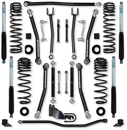 3.5 Inch X-Factor Mid-Arm Suspension System for Jeep Wrangler JLU 4XE Models Rock Krawler-1