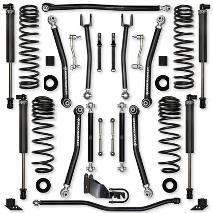 3.5 Inch X-Factor Mid-Arm Suspension System for Jeep Wrangler JLU 4XE Models Rock Krawler