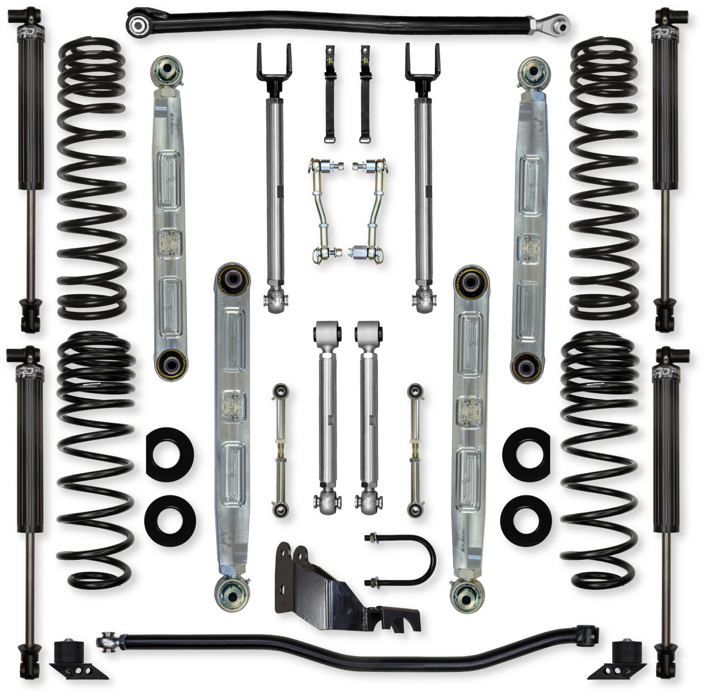 3.5 Inch X-Factor Pro Elite Mid-Arm Suspension System for Jeep Wrangler JL Gas Models Rock Krawler