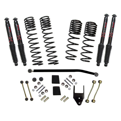 Jeep JL Diesel 3.5-4.0 Inch Dual Rate Long Travel Suspension Lift W/Black MAX Shocks 2020 Wrangler JL Skyjacker-1