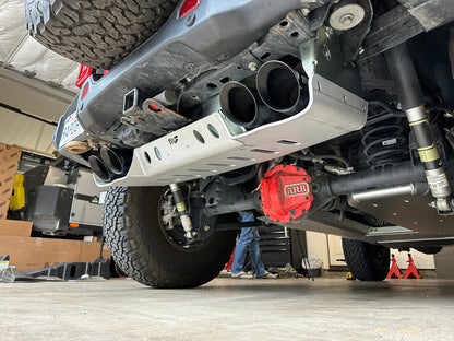 JLU Magnaflow Muffler and Tip Skid - 4 Door 392 Hemi Aluminum Artec Industries-3