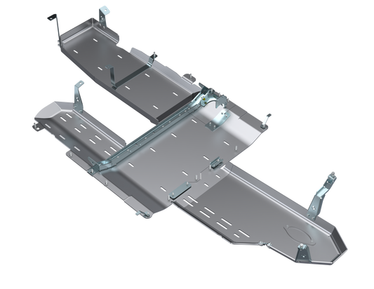 JLU Full Bellypan With Oil Door - 4 Door 3.0L Diesel Aluminum Artec Industries