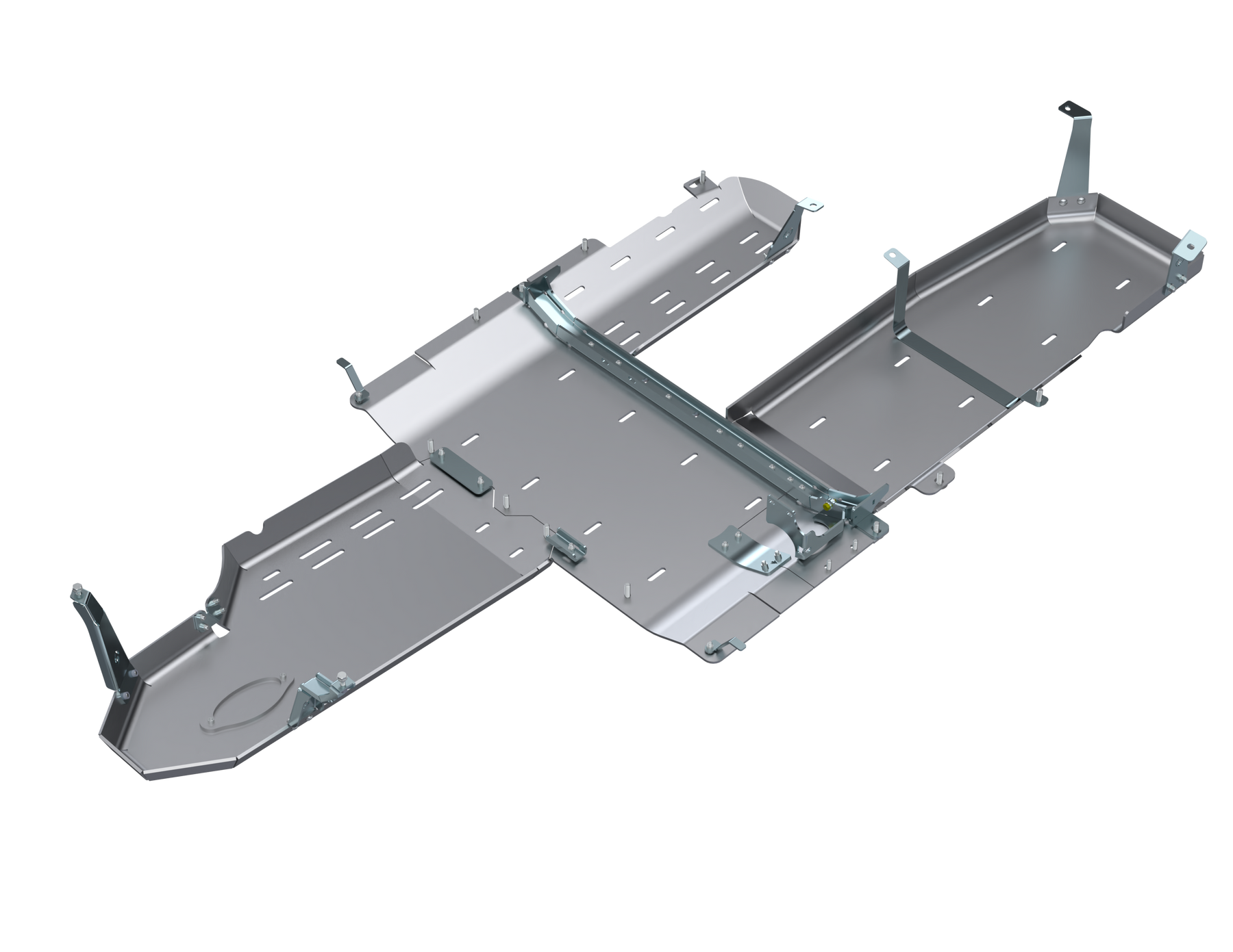 JLU Full Bellypan With Oil Door - 4 Door 3.0L Diesel Aluminum Artec Industries-1
