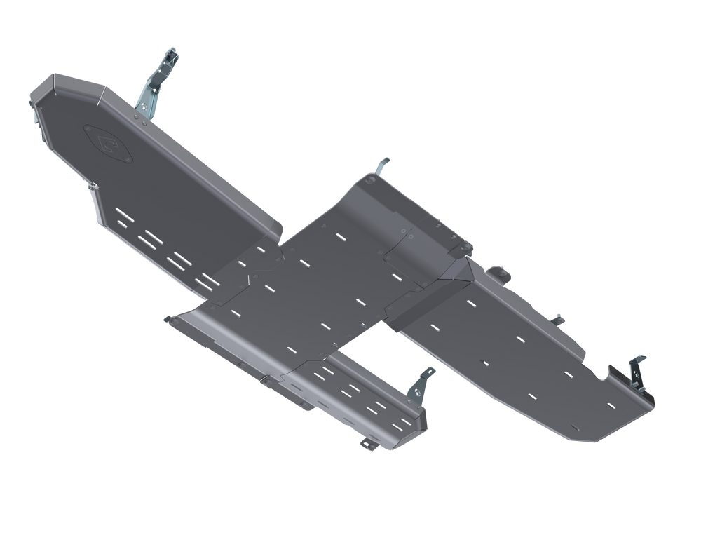 JLU Full Bellypan With Oil Door - 4 Door 3.0L Diesel Aluminum Artec Industries-3