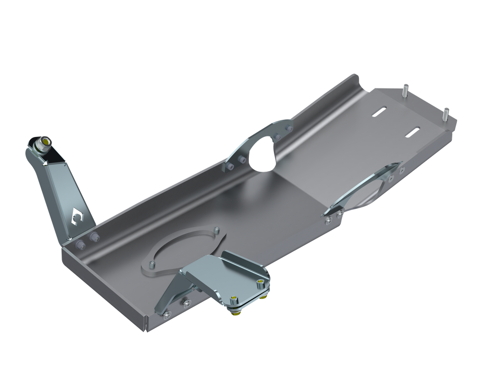 JLU Oil Skid Only With Oil Door 2 and 4 Door 3.6L Aluminum 18-Up Artec Industries-1