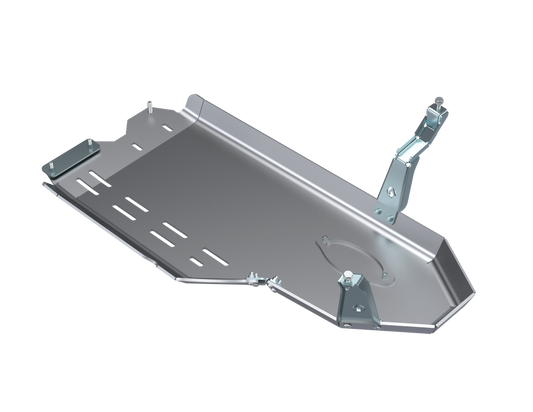 JLU and JT Oil Skid Only With Oil Door - 3.0L Diesel Aluminum Artec Industries-1