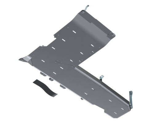 JLU T-Case/Fuel Skid Kit Only - 4 Door 3.6L, 2.0L, 392 Hemi - Aluminum 18-Present Artec Industries-1