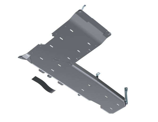 JLU T-Case/Fuel Skid Kit Only - 4 Door 3.6L, 2.0L, 392 Hemi - Aluminum 18-Present Artec Industries-1