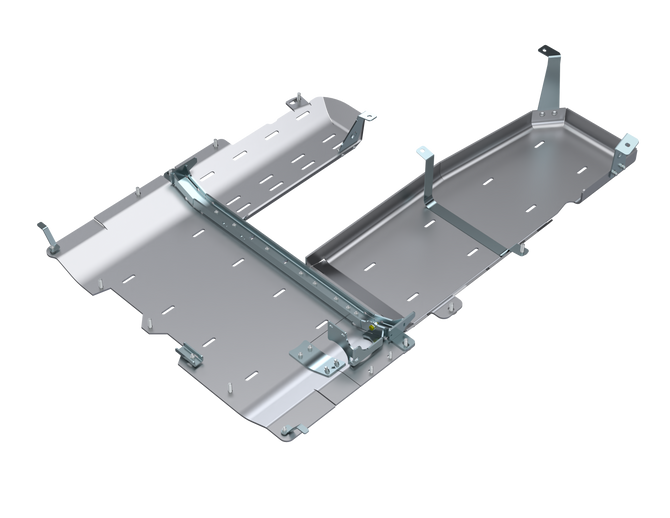 JLU T-Case/Fuel Skid/ DPF Only - 4 Door 3.0L Diesel Aluminum Artec Industries-1