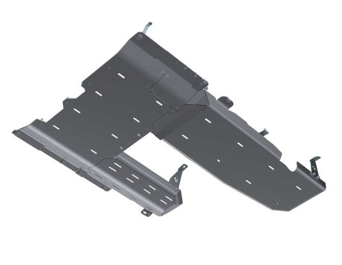 JLU T-Case/Fuel Skid/ DPF Only - 4 Door 3.0L Diesel Aluminum Artec Industries-3