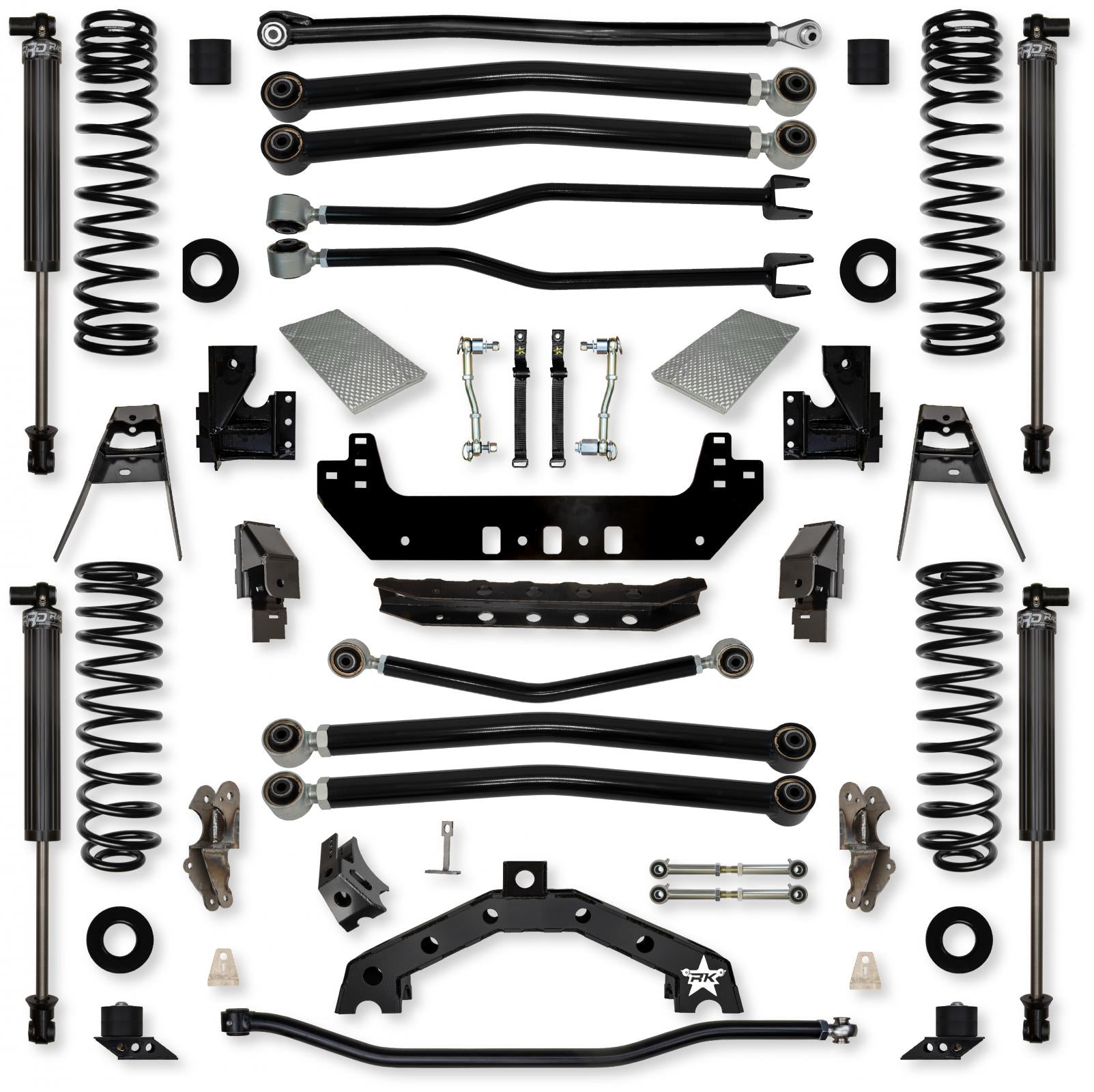 4.5 Inch Adventure X2 Long-Arm Suspension System for Jeep Wrangler JL Gas Models Rock Krawler