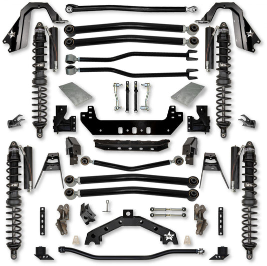 4.5 Inch Adventure X2 Coilover Long-Arm Suspension System for Jeep Wrangler JL Gas Models Trail Runner System Stage 1 Rock Krawler