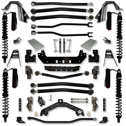 4.5 Inch Adventure X2 Coilover Long-Arm Suspension System for Jeep Wrangler JL Gas Models Trail Runner System Stage 2 Rock Krawler