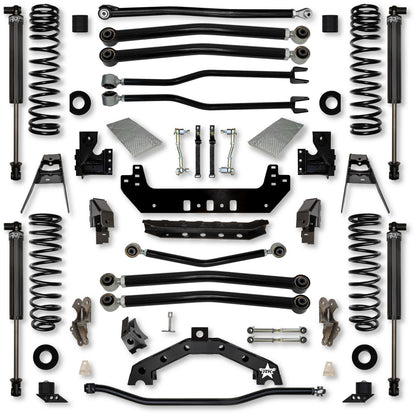 4.5 Inch Adventure X2 Long-Arm Suspension System for Jeep Wrangler JLU Diesel Models Rock Krawler