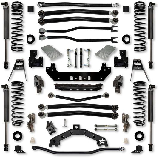 4.5 Inch Adventure X2 Long-Arm Suspension System for Jeep Wrangler JLU Gas Models Rock Krawler