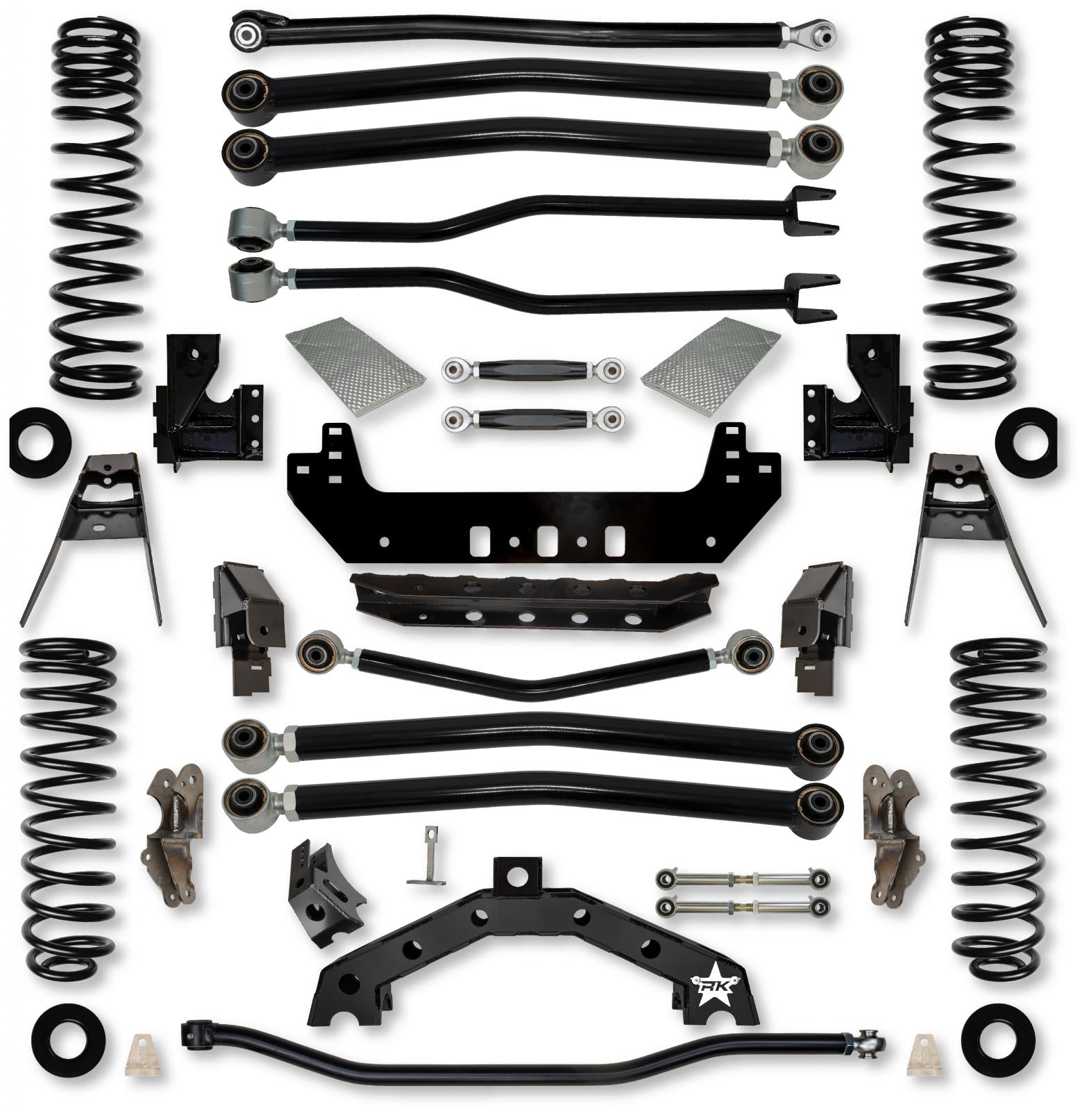 4.5 Inch Adventure X2 No Limits Long-Arm Suspension System for Jeep Wrangler JL Gas Models Rock Krawler-2