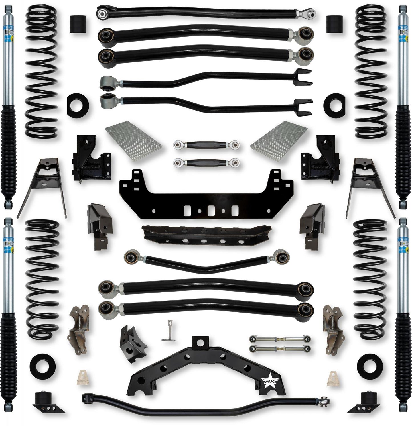 4.5 Inch Adventure X2 No Limits Long-Arm Suspension System for Jeep Wrangler JL Gas Models Rock Krawler-1