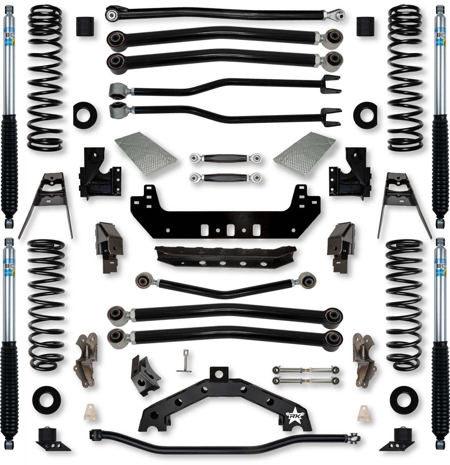 4.5 Inch Adventure X2 No Limits Long-Arm Suspension System for Jeep Wrangler JL Gas Models Rock Krawler-1