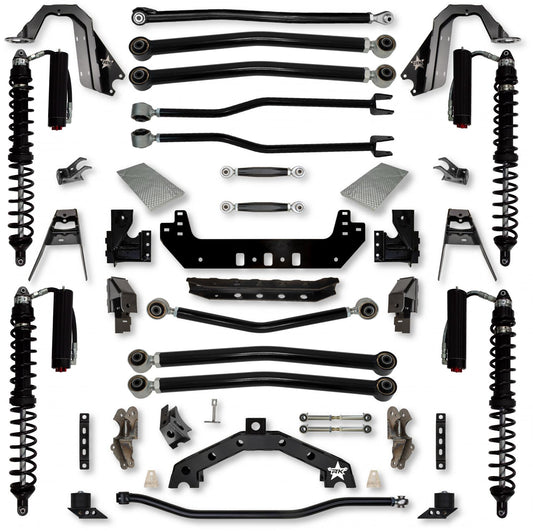 4.5 Inch Adventure X2 Coilover No Limits Long-Arm Suspension System for Jeep Wrangler JLU Diesel Models Trail Runner System Stage 2 Rock Krawler