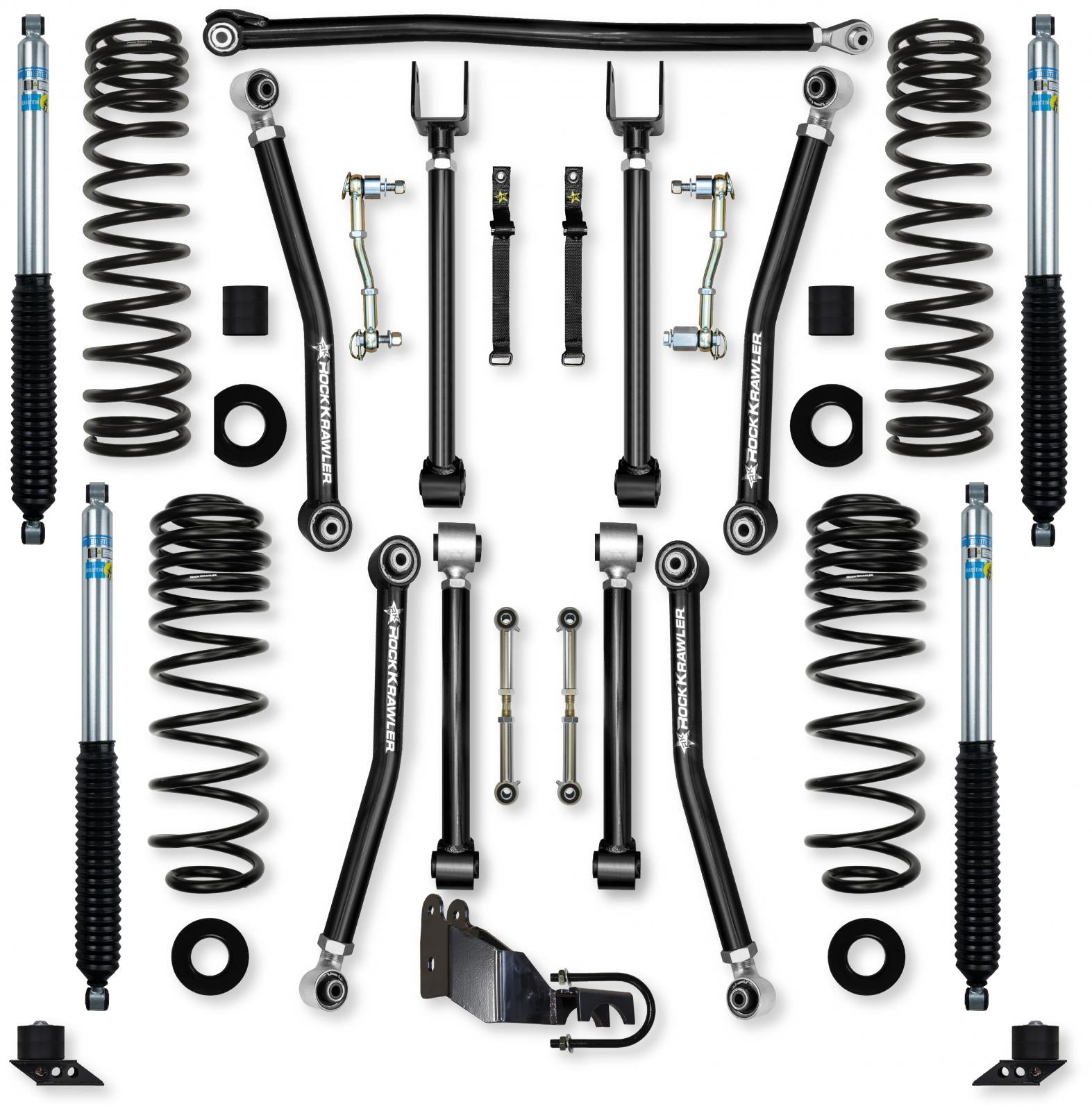 4.5 Inch Adventure X Mid-Arm Suspension System for Jeep Wrangler JL Gas Models Rock Krawler-1