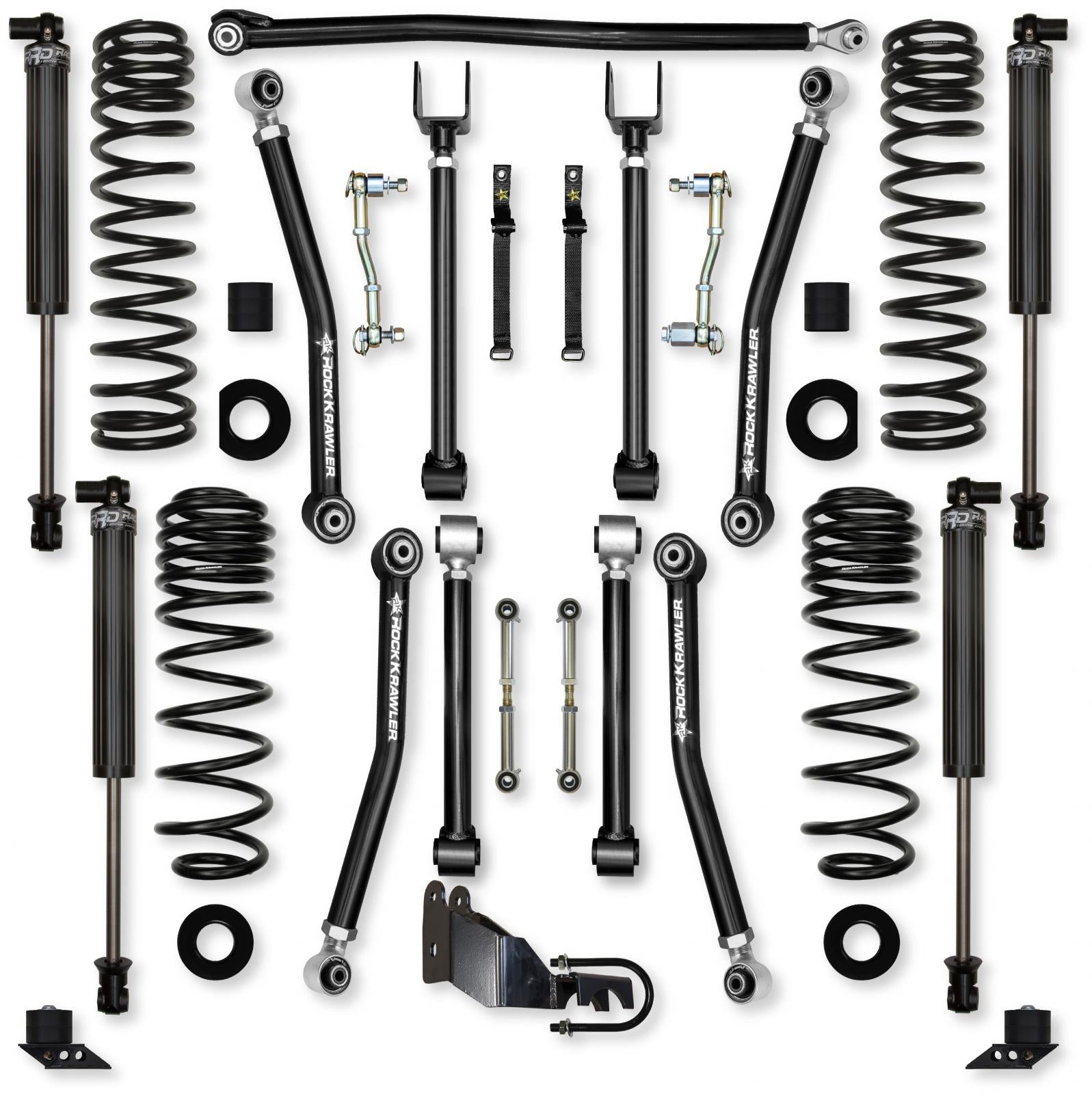 4.5 Inch Adventure X Mid-Arm Suspension System for Jeep Wrangler JL Gas Models Rock Krawler