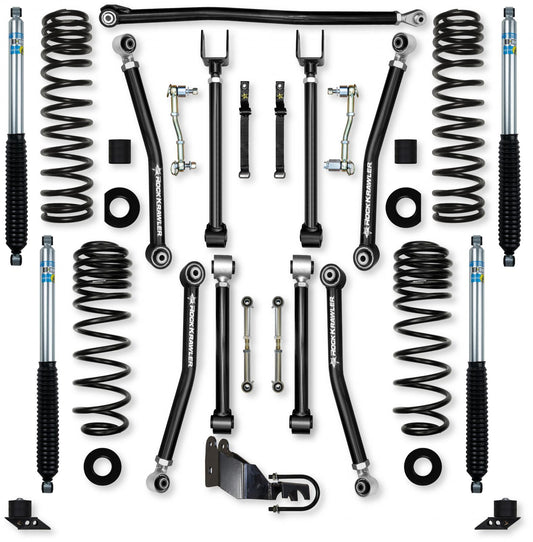 4.5 Inch Adventure X Mid-Arm Suspension System for Jeep Wrangler JLU Diesel Models Rock Krawler-1