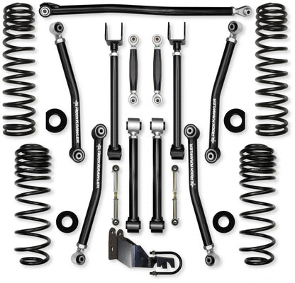 4.5 Inch Adventure X No Limits Mid-Arm Suspension System for Jeep Wrangler JL Gas Models Rock Krawler-2