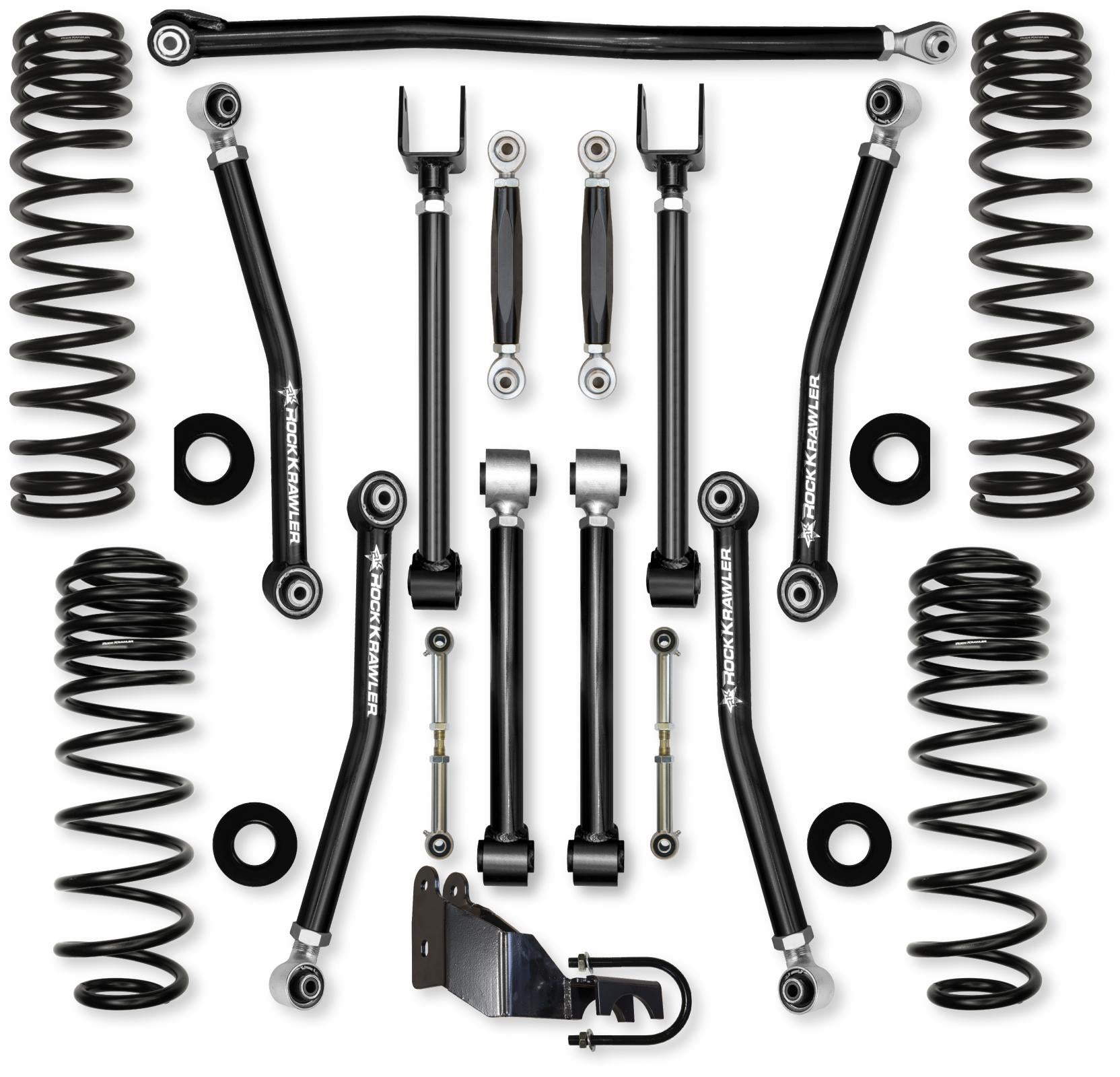 4.5 Inch Adventure X No Limits Mid-Arm Suspension System for Jeep Wrangler JLU Diesel Models Rock Krawler-2