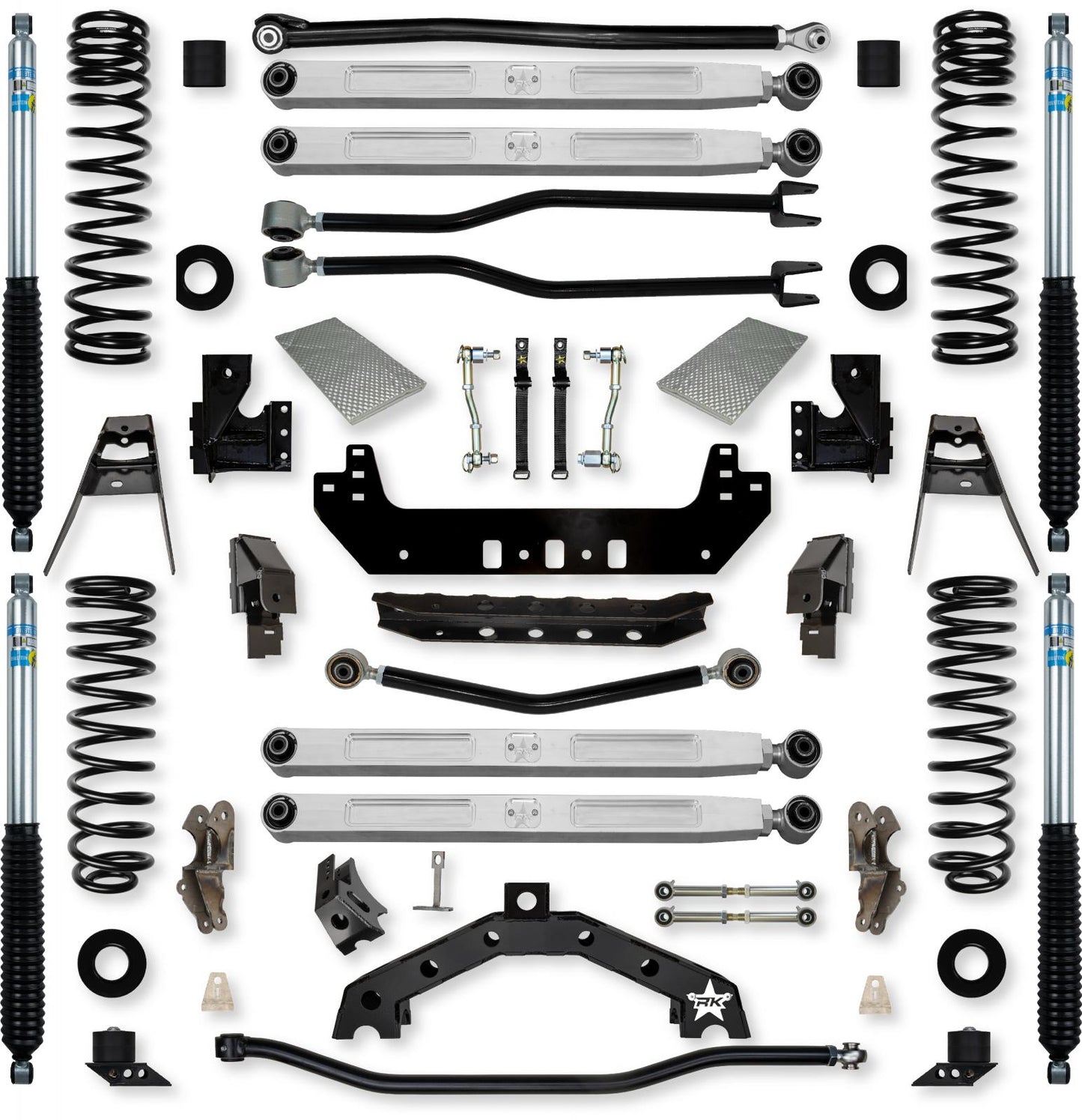 4.5 Inch Adventure X2 Pro Elite Long-Arm Suspension System for Jeep Wrangler JL Gas Models Rock Krawler-1