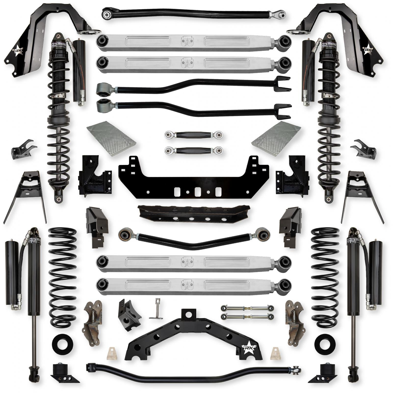 4.5 Inch Adventure X2 Pro Elite Coilover No Limits Long-Arm Suspension System for Jeep Wrangler JL Gas Models Comp Stage 1 Rock Krawler
