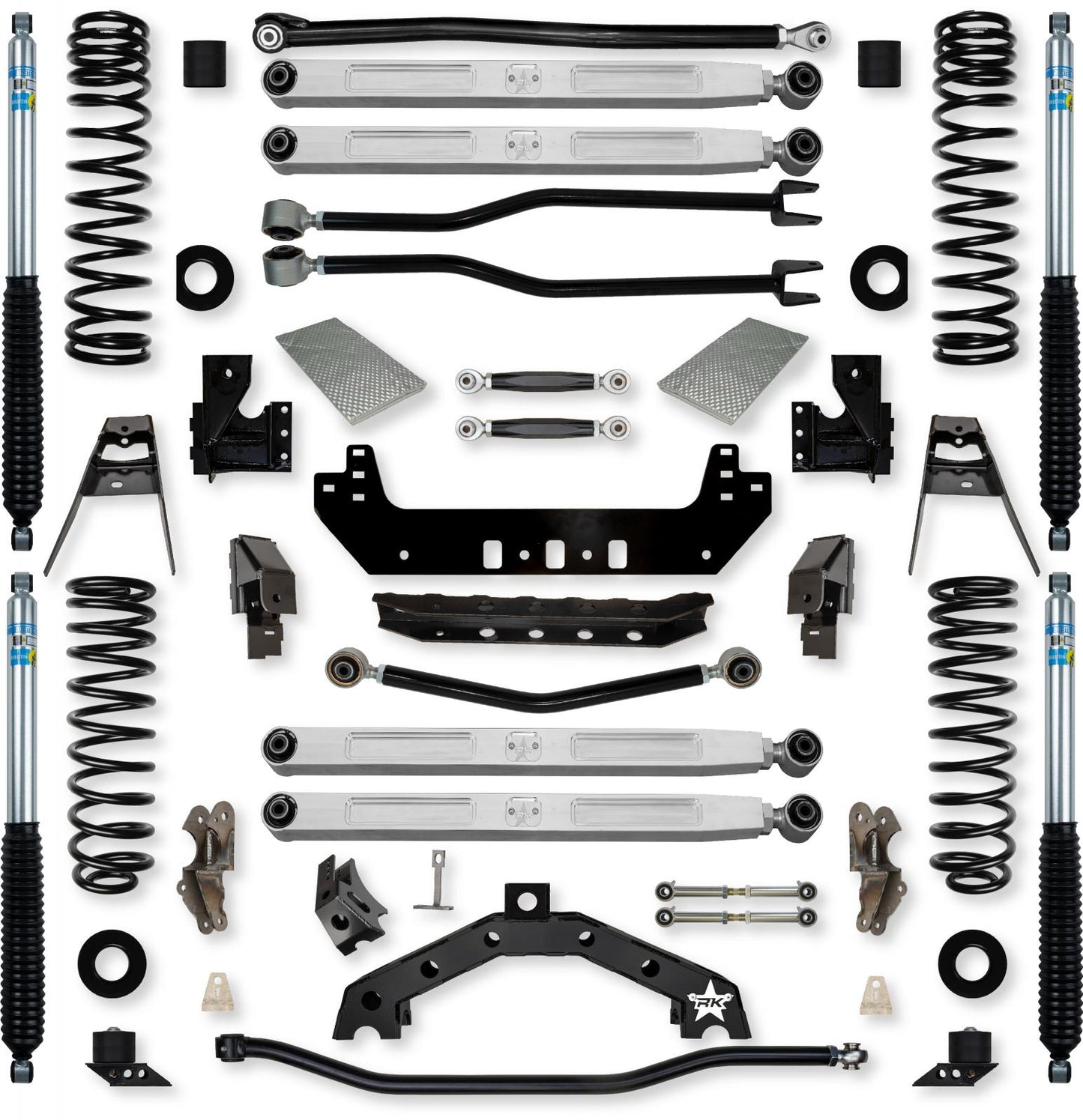 4.5 Inch Adventure X2 Pro Elite No Limits Long-Arm Suspension System for Jeep Wrangler JLU Gas Models Rock Krawler-1