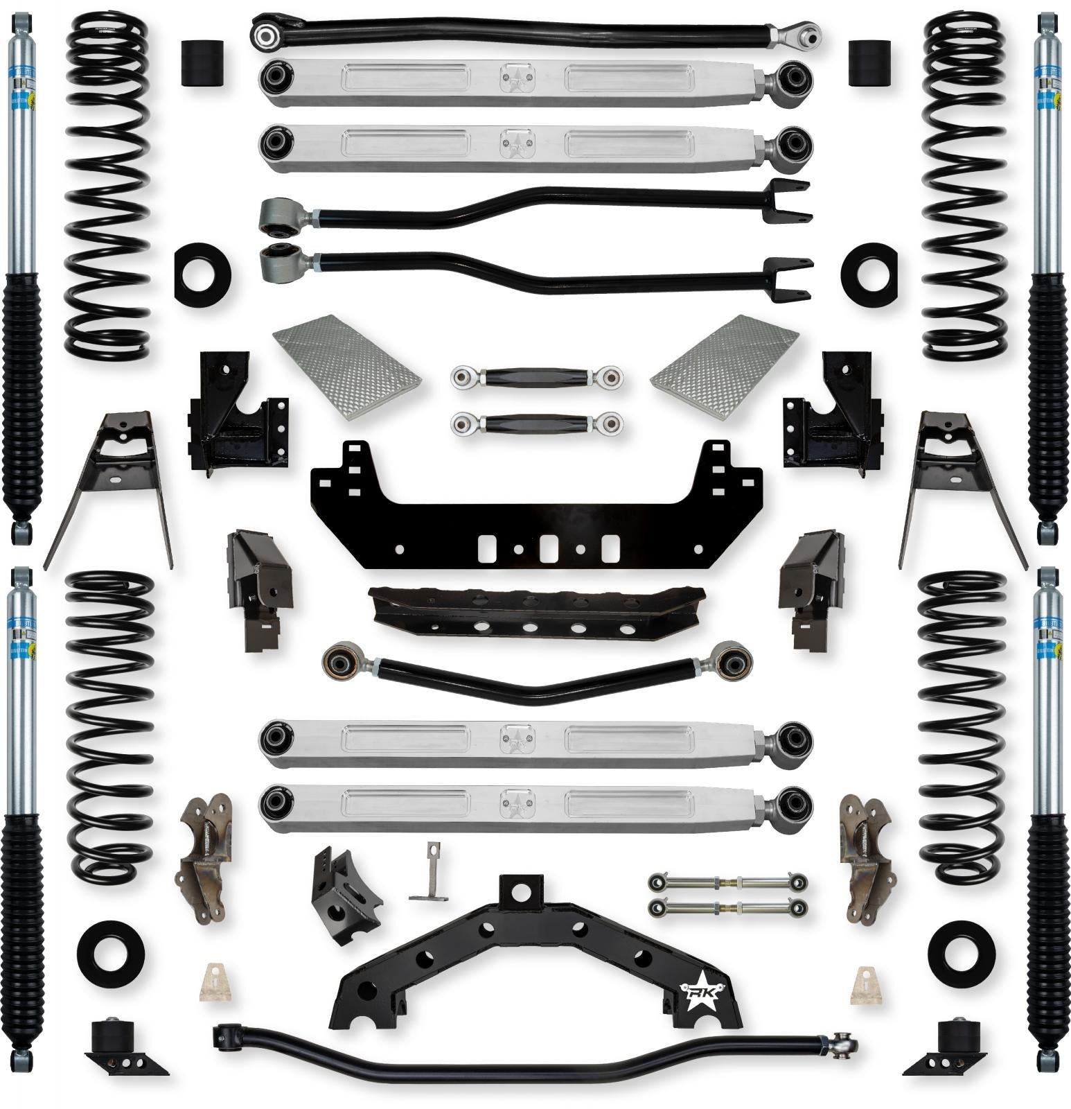 4.5 Inch Adventure X2 Pro Elite No Limits Long-Arm Suspension System for Jeep Wrangler JLU Gas Models Rock Krawler-1