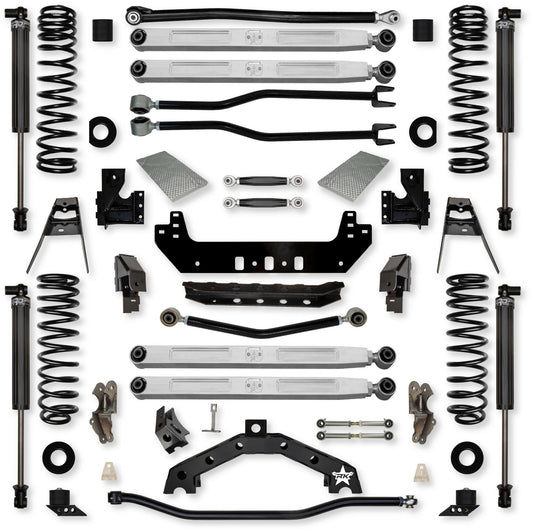 4.5 Inch Adventure X2 Pro Elite No Limits Long-Arm Suspension System for Jeep Wrangler JLU Gas Models Rock Krawler