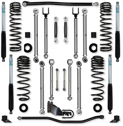 4.5 Inch X-Factor PRO No Limits Mid-Arm Suspension System for Jeep Wrangler JLU Diesel Models Rock Krawler-1