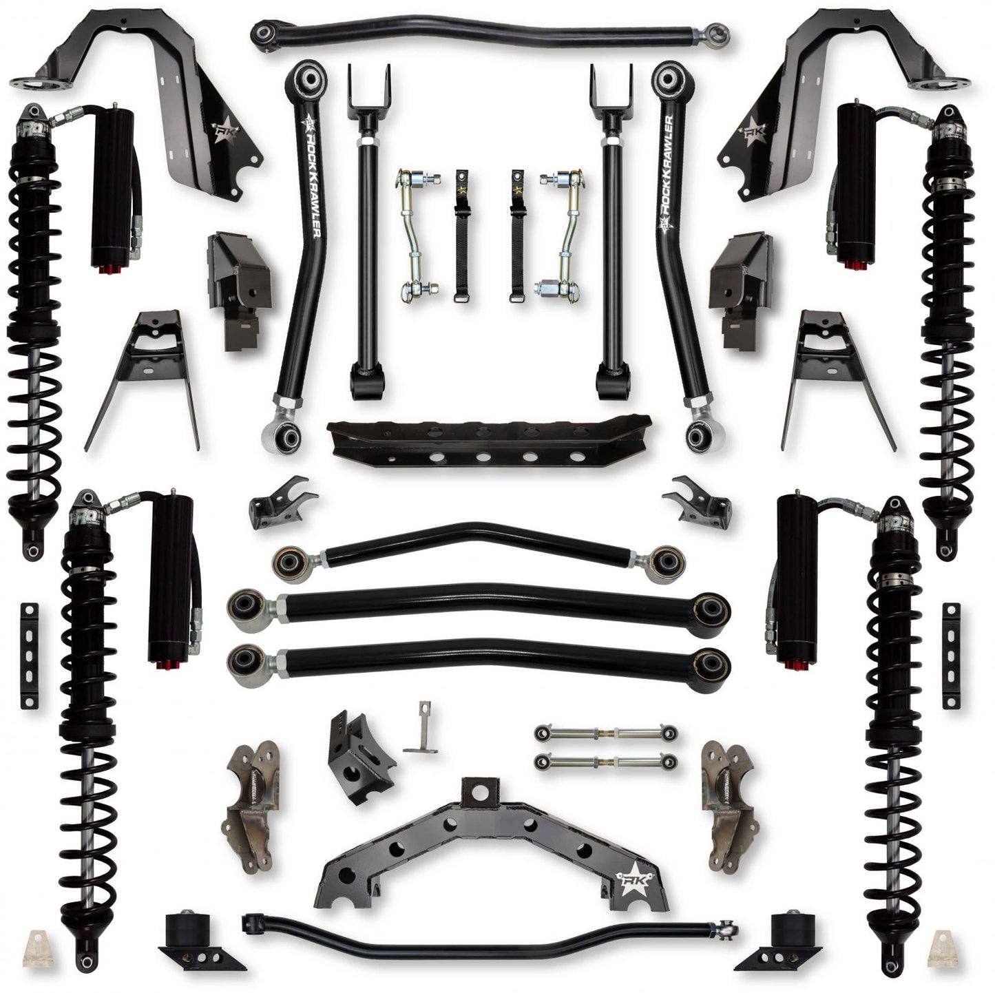 4.5 Inch T-REX Coilover Suspension System for Jeep Wrangler JL Gas Models Trail Runner System Stage 2 Rock Krawler