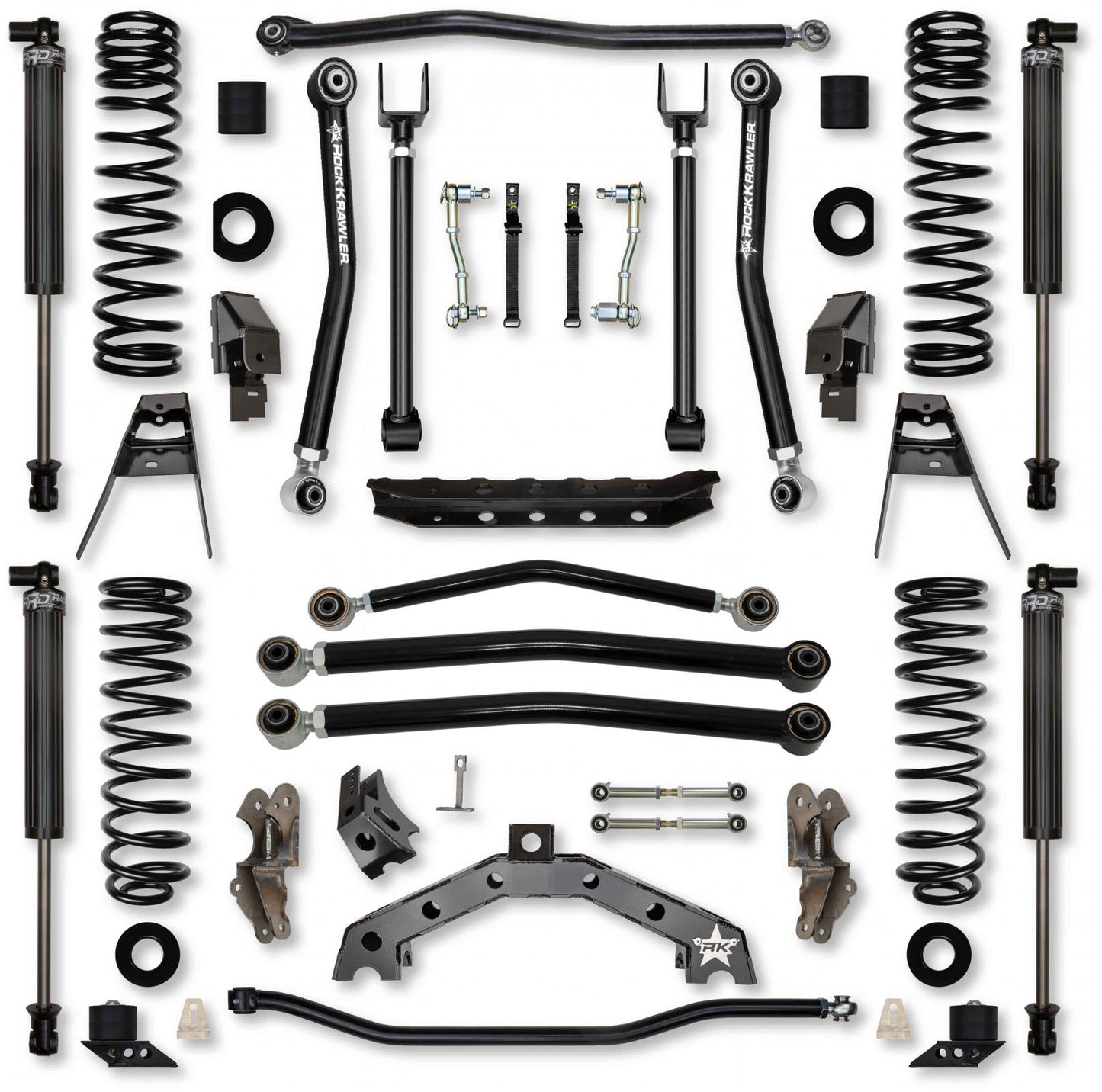 4.5 Inch T-REX Suspension System for Jeep Wrangler JLU 4XE Models Rock Krawler