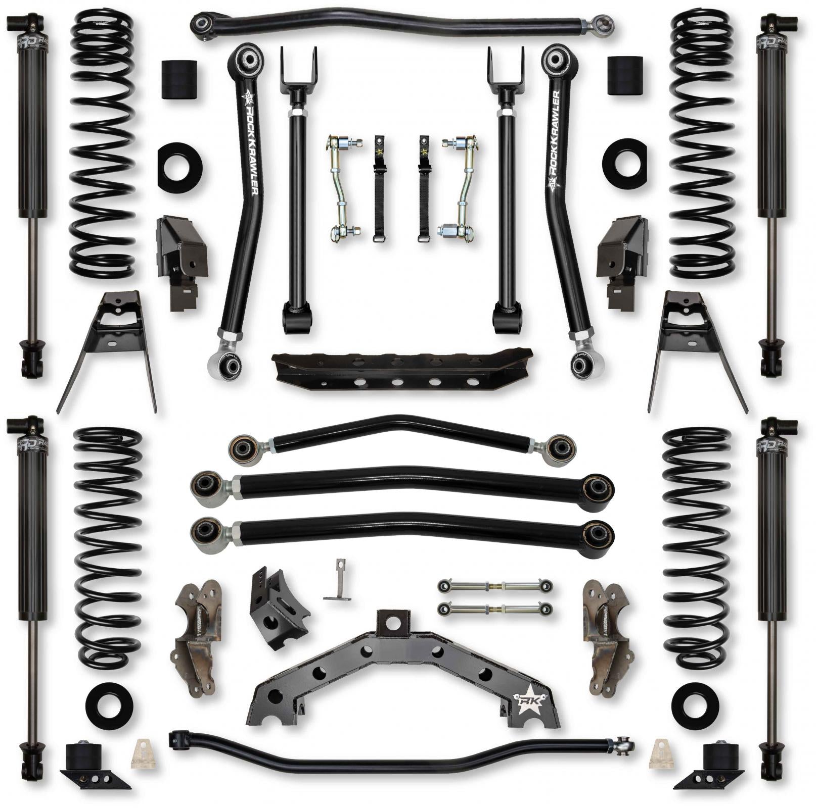 4.5 Inch T-REX Suspension System for Jeep Wrangler JLU 4XE Models Rock Krawler